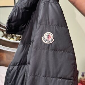 Moncler Black Jacket with Comic Patch